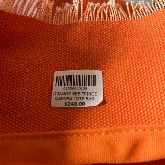 Hipchik Couture Queen Bee Orange Canvas Tote - Picture 11 of 12